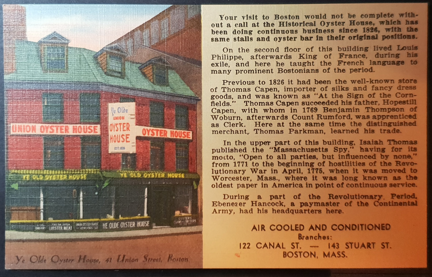 postcard USA - MA - Massachusetts #0015 (image for) postcard USA - MA - Massachusetts #0015